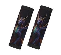 Rainbow Wings Majestic Dragon - Avvolgimenti per maniglia per valigie, morbide coperture per maniglie dei bagagli, etichette per bagagli identificatori per valigie, accessori per bagagli da viaggio