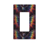Rainbow Wings Majestic Dragon - Placca da parete a 1 banda, misura media, 12,7 x 7,6 cm, copertura decorativa per interruttore della luce, in policarbonato termoplastico