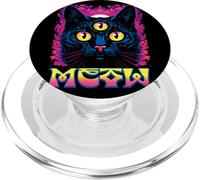 Rainbow Witch Cat With All Seeing 3rd Eye PopSockets PopGrip per MagSafe