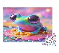 Rainbow Wizard Colorful Hat 1000 Piece Jigsaw Puzzle, Fantasy Art Print, Educational Toy, Creative Gift for Men Women