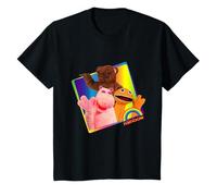 Rainbow Zippy Bungle & George Wave Retro per Bambini Maglietta