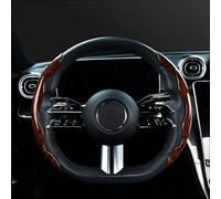 RAINBOW88 Coprivolante Auto per Mitsubishi Airtrek, Antiscivolo Coprivolante Traspirante Copri Volante per Auto Accessori Auto Interno,A Black