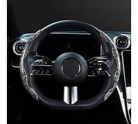 RAINBOW88 Coprivolante Auto per Mitsubishi Pajero, Antiscivolo Coprivolante Traspirante Copri Volante per Auto Accessori Auto Interno, B Gray
