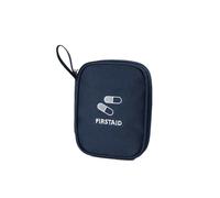 RainbowJise Piccolo kit di pronto soccorso da viaggio, portatile, vuoto, mini borsa per medicine, borsa medica di emergenza per casa, auto, viaggi, campeggio e attività all'aperto, blu navy, Portatile