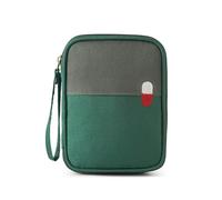 RainbowJise Piccolo kit di pronto soccorso da viaggio, portatile, vuoto, mini borsa per medicine, borsa medica di emergenza per casa, auto, viaggi, campeggio e attività all'aperto, Verde, casual