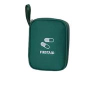 RainbowJise Piccolo kit di pronto soccorso da viaggio, portatile, vuoto, mini borsa per medicine, borsa medica di emergenza per casa, auto, viaggi, campeggio e attività all'aperto, Verde, Portatile