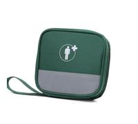 RainbowJise Piccolo kit di pronto soccorso da viaggio, portatile, vuoto, per medicine, borsa medica di emergenza, per casa, auto, viaggi, campeggio e attività all'aperto, Verde, casual