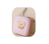 RainbowJise Piccolo kit di pronto soccorso da viaggio, vuoto, con design a forma di orsetto, borsa per medicine, kit medico di emergenza per casa, auto, viaggi, campeggio, rosa, casual