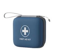RainbowJise Piccolo kit di pronto soccorso da viaggio vuoto, piccola borsa per medicinali, kit medico di emergenza per casa, auto, viaggi, campeggio e attività all'aperto, Blu scuro, L, casual