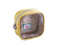 RainbowJise Piccolo kit di pronto soccorso, portatile, vuoto, in PVC, trasparente, per medicine, borsa medica di emergenza, per casa, auto, viaggi, campeggio e attività all'aperto, Giallo, casual