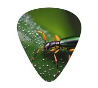 Rainbows Insects Plettri per chitarra di dimensioni sottili, medie e spesse, set da 12 pezzi, adatti per chitarra elettrica e vari strumenti