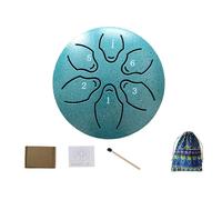RainDrum - Tamburo per la pioggia in acciaio per esterni, per meditazione, 7,6 cm, 6 note, strumento RainDrum per giardino esterno (verde)