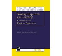 Rainer Bromme Writing Hypertext and Learning (Copertina rigida)