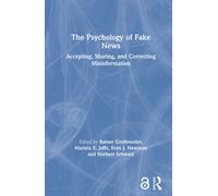 Rainer Greifeneder The Psychology of Fake News (Copertina rigida)