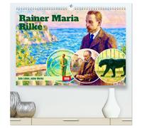 Rainer Maria Rilke. Sein Leben, seine Werke (hochwertiger Premium Wandkalender 2026 DIN A2 quer), Kunstdruck in Hochglanz: Vereint harmonisch Literatur und Kunst