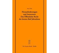 Rainer Wahl Herausforderungen und Antworten: Das Öffentliche Recht d (Tascabile)