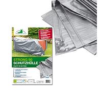 Rainexo Borsa Protettiva antistrappo Altamente Resistente per 4 Sdraio con Schienale Alto, 1,30 x 0,35 x 0,60 m, Argento/Grigio