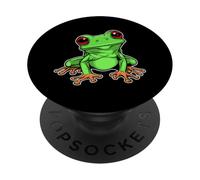 Rainforest Animals - Rana verde PopSockets PopGrip Adesivo