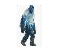 Rainforest - Bandiere a doppia esposizione per la casa, 9 x 1,5 m, con occhielli, per interni ed esterni, decorazioni per la casa