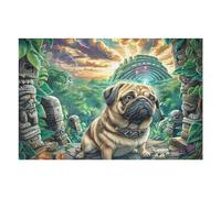 Rainforest Cute Tiger Puzzle 1000 Pezzi Costiera Amalfitana Per Adulti Cartone Rigido Incastro Perfetto Per Decorazione Domestica Da Passatempo Qualità Premium 1000 PCS/75x50cm