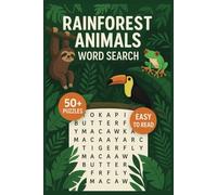 Rainforest Jungle Word Search Book for Adults, Kids & Seniors: 50+ Puzzles Featuring Animals, Plants, Tribes, Rivers & More | Fun Educational Brain ... & Seniors in Easy-to-Read Large Print Format