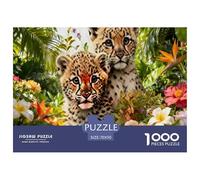 Rainforest Leopard Cub Puzzle Giochi 1000 Pezzi Regalo Per Lui E Per Lei Arte Animal Puzzle Adulti Foto 70x50cm/1000pcs