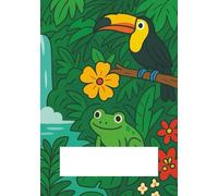 Rainforest Paradise Primary Composition Notebook K-2 with Picture & Feedback Space: Story Journal with Dotted Midline, Drawing Section, and Handwriting Practice for Kids (7x10)
