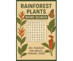 RAINFOREST PLANTS Word Search Puzzle Book: Word Searches with Easy to Read Print about Rainforest Plants, Jungle Vegetation, Tropical Flora and More | ... for Vacations, Holidays and Leisure times