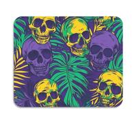Rainforest Skull Retro - Tappetino scolapiatti antiscivolo, assorbente, in terra di diatomee, accessorio da cucina, 60 x 50 cm