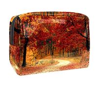 Rainforest Tucano rosa floreale tropicale foglie cosmetici borsa per cosmetici borsa portaoggetti articoli da toeletta organizer astuccio borsetta, Multicolore 09, 18.5x7.5x13cm/7.3x3x5.1in, Beauty