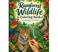Rainforest Wildlife Coloring Book: 50 Animal Designs to Color and Discover