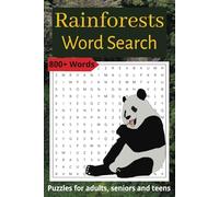 Rainforest Word Search Puzzle Book: Word Searches with Easy to Read Print about Rainforests, Jungles, Swamps and More | 6 x 9 inches, 184 Pages | 90+ ... Gift for Vacations, Holidays and Free Times