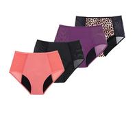 Rainjia Periodi di biancheria intima da donna con forte sanguinamento, 36 ml, confezione da 4 mutande mestruali, taglie XS-6XL, postpartum slips per ragazze periodi mestruali, Confezione da 4, 4XL