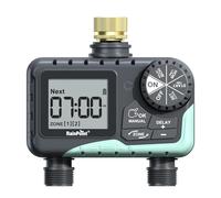 RAINPOINT Centralina Irrigazione 2 Zone, Ingresso in Ottone