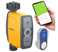 RainPoint® - Sistema di irrigazione intelligente impostato per il montaggio su un rubinetto da giardino (valvola + HUB) - con applicazione, controllabile via Internet (TTV103WRF+TWG004WRF)