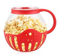 RAINPOP Macchina per popcorn da 2 l, popcorn a microonde, ciotola in vetro borosilicato, salutare meno grassi, ipocalorico, senza BPA, per bambini, serate cinematografiche e feste a casa, RAIN-Y149