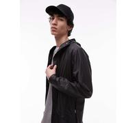 Rains - 12010 - Giacca waterproof corta nera con logo tono su tono-Nero S