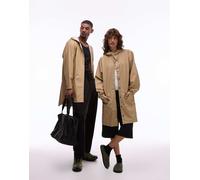 Rains - 12020 - Giacca lunga impermeabile unisex con cappuccio color sabbia-Neutro L
