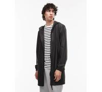 Rains - 12080 Storm Breaker - Giacca impermeabile taglio lungo nera con zip-Nero XL