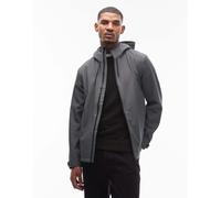 Rains - 12520 Suva - Giacca in softshell impermeabile grigio scuro con cappuccio M
