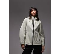 Rains - 12570 Suva - Giacca in softshell impermeabile verde chiaro con cappuccio XS