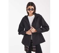 Rains 12570 Suva giacca softshell impermeabile con vita stretta e cappuccio nera-Nero S