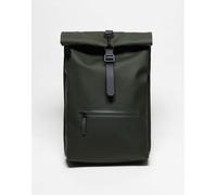 Rains - 13320 - Zaino rolltop impermeabile verde unisex-Nero One Size