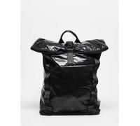 Rains - 14740 Sibu - Zaino rolltop piccolo impermeabile nero lucido One Size