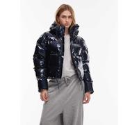 Rains - 15150 Alta - Piumino taglio corto impermeabile blu navy lucido M