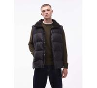 Rains - 17220 Alta - Gilet imbottito impermeabile nero con zip e fodera in pile L