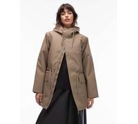 Rains - 21500 Nome - Parka impermeabile beige con coulisse-Neutro S