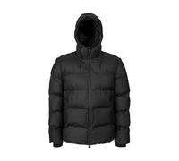 Rains Alta Giacca Puffer W3T3 Invernale Unisex Nero Parka Mantel