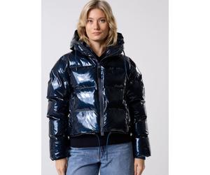 Rains - Alta Short Puffer Jacket W3T3 Blu - Abbigliamento L Blu