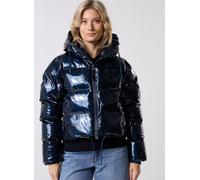 Rains - Alta Short Puffer Jacket W3T3 Blu - Abbigliamento M Blu